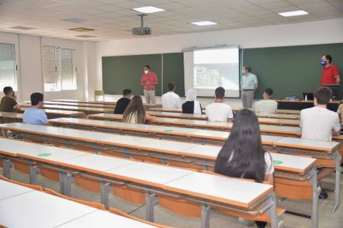 Presentación del grado en Ingeniería Civil, esta mañana.