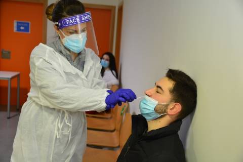 Imagen de uno de los test realizados a estudiantes de la residencia.