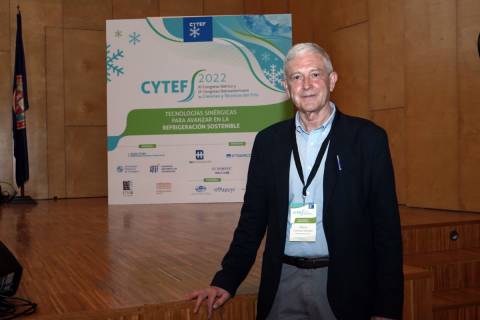 Alberto Coronas, tras exponer la primera conferencia plenaria del congreso CYTEF 2022.
