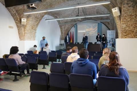 Imagen de un evento también realizado por Capgemini en la Escuela de Telecomunicación, el pasado febrero.