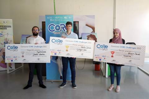 Los tres ganadores del programa CORE de 2022.