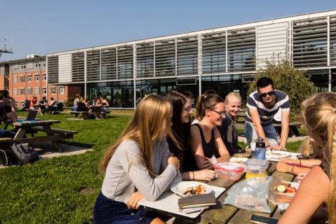 Una imagen del campus de la politécnica de Flensburg.