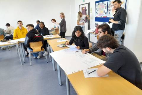 Estudiantes de las politécnicas de Cartagena, Dublín y Darmstadt en la h_da.