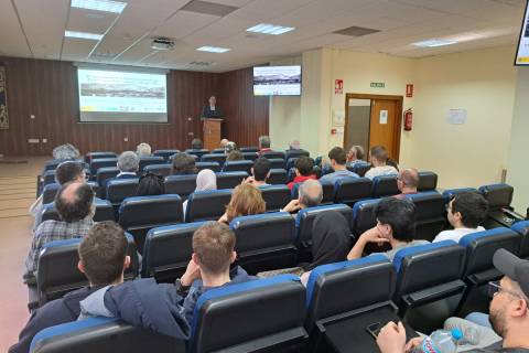 García Bemejo durante su conferencia.