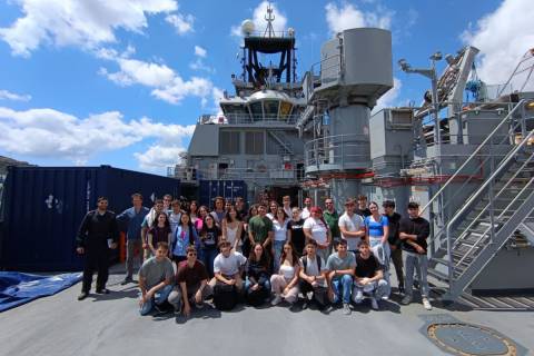 Alumnos de la UPTC a bordo del BMP “Cartagena” (A-62)
