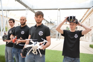 Los integrantes del UPCT Drone Team.