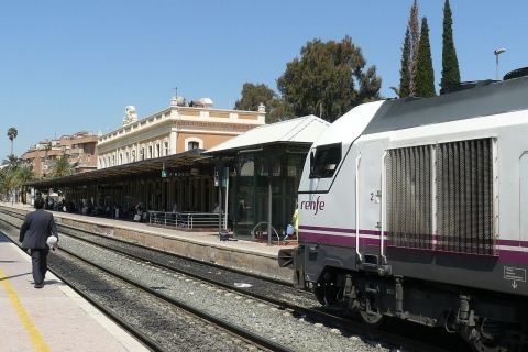 Imagen de la estación de ferrocarril de Murcia.