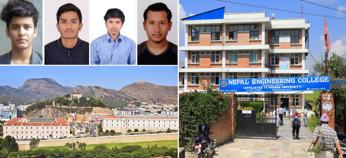 Cuatro estudiantes nepalíes estrenan la colaboración entre la UPCT y el Nepal Engineering College