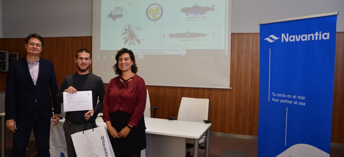 La cátedra de Navantia entrega el premio al concurso de su logo