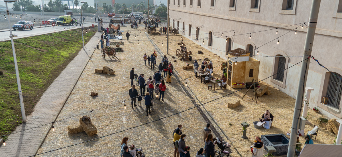 Recrean la Palestina bíblica en el Campus Muralla del Mar