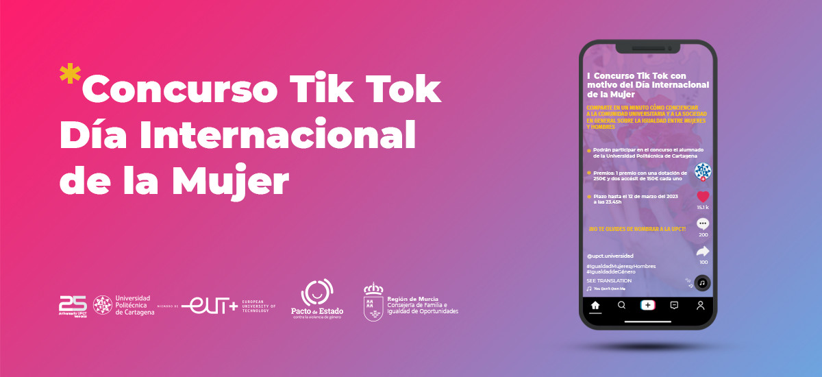 Concurso de vídeos en TikTok para concienciar sobre igualdad con motivo del 8 de marzo