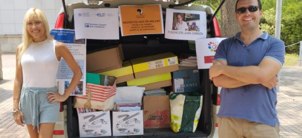 Más de 500 libros en inglés y material escolar, rumbo a Malawi