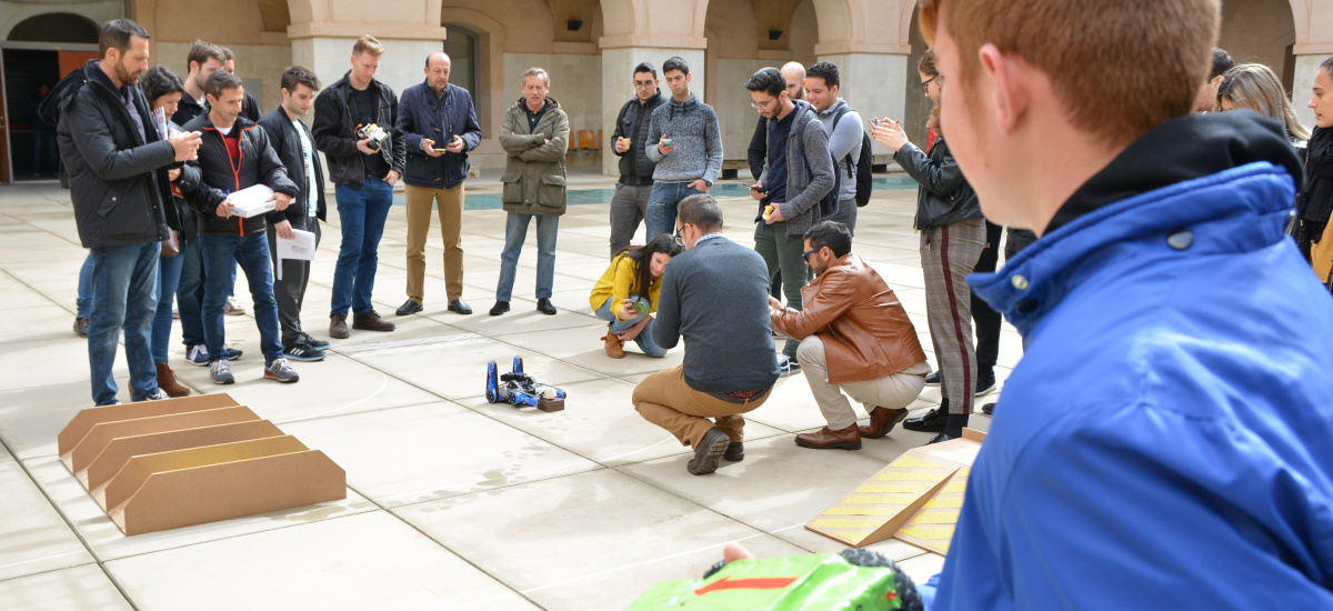 Imagen Preuniversitarios de toda España compiten con sus robots en la UPCT