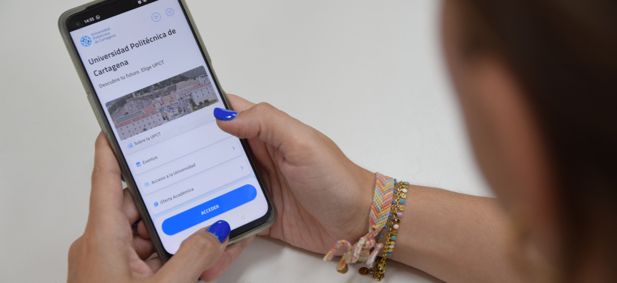 Imagen `App¿ oficial de la UPCT para tener el carnet inteligente y toda la información