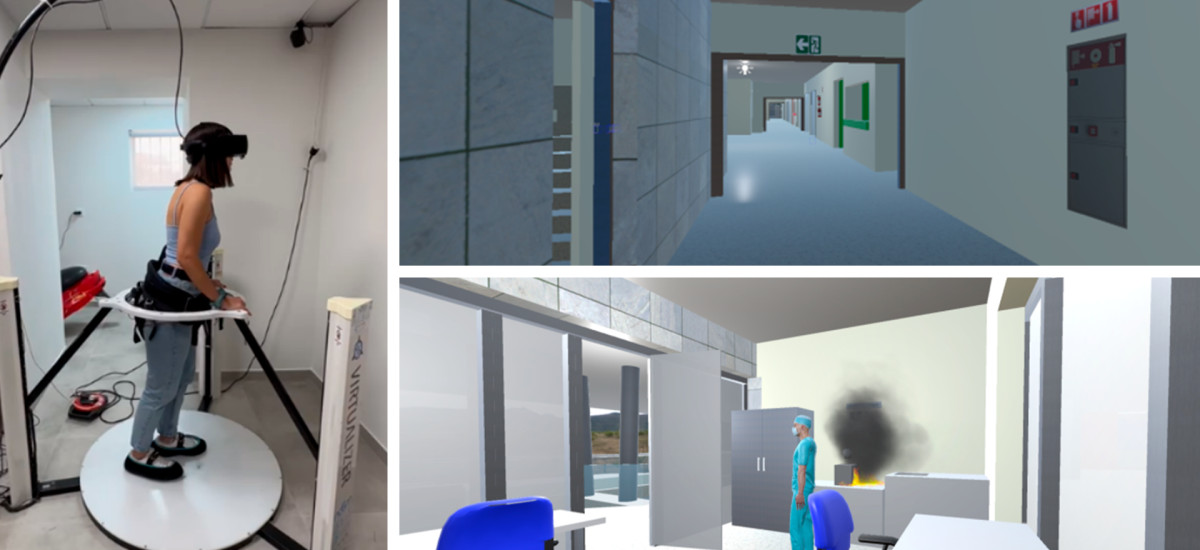 Gemelo digital y aplicación de Realidad Virtual para simular recorridos de evacuación de emergencia en el hospital Santa Lucía