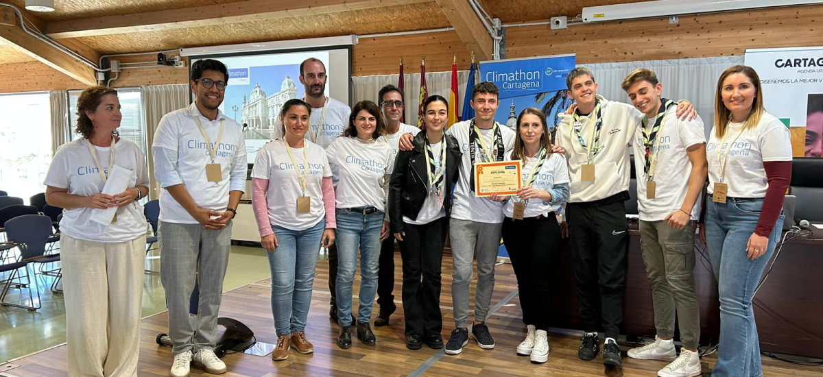 Imagen Una propuesta de corredor verde gana el primer Climathon Cartagena