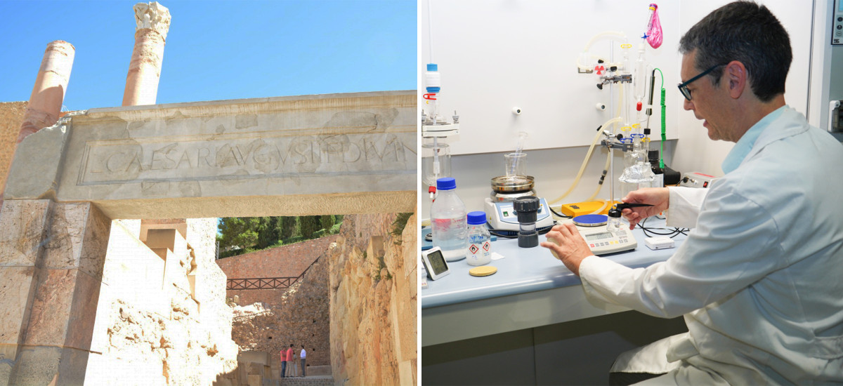 Imagen Los últimos avances en la investigación sobre la consolidación de materiales del Teatro Romano se podrán utilizar en la Muralla de Ibiza, el Yacimiento de San Esteban o la Alhambra de Granada