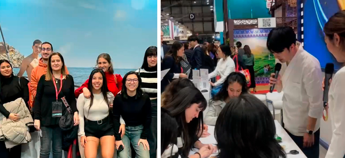 Los estudiantes de 4º de Turismo visitan la Feria Internacional de Turismo