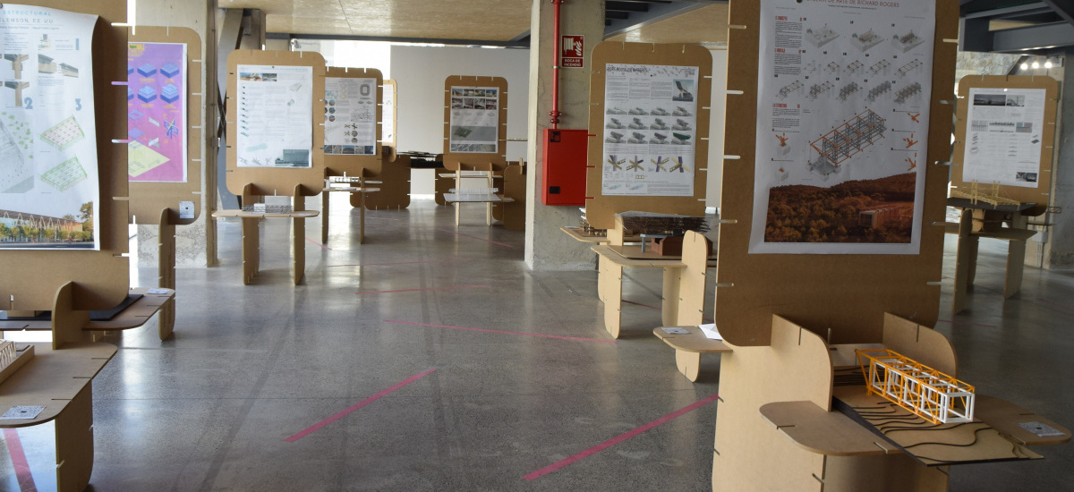 La exposición `Estudio de edificios con Estructura Metálica´ muestra los trabajos de alumnos de Arquitectura sobre 25 construcciones emblemáticas