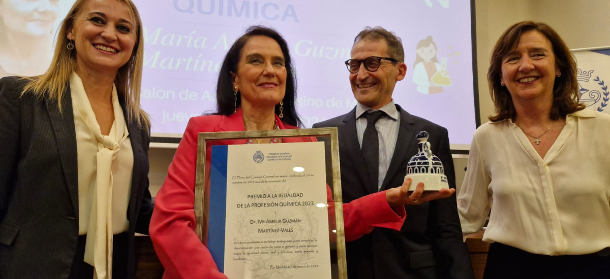 Premio Igualdad de la Profesión Química a una doctora por la UPCT