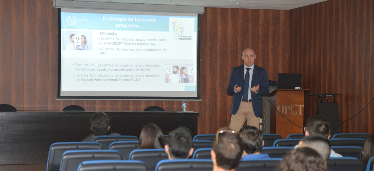 Charla con los futuros ingenieros de Caminos, Canales y Puertos