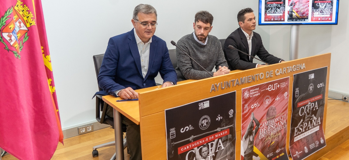 Levantadores olímpicos compiten en la UPCT este fin de semana