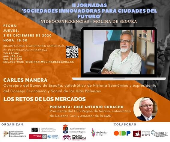 La Cátedra Abierta para la Innovación y la Participación organiza unas conferencias sobre sociedades innovadoras