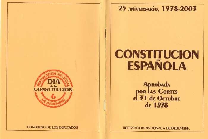 Fecha constitucion española