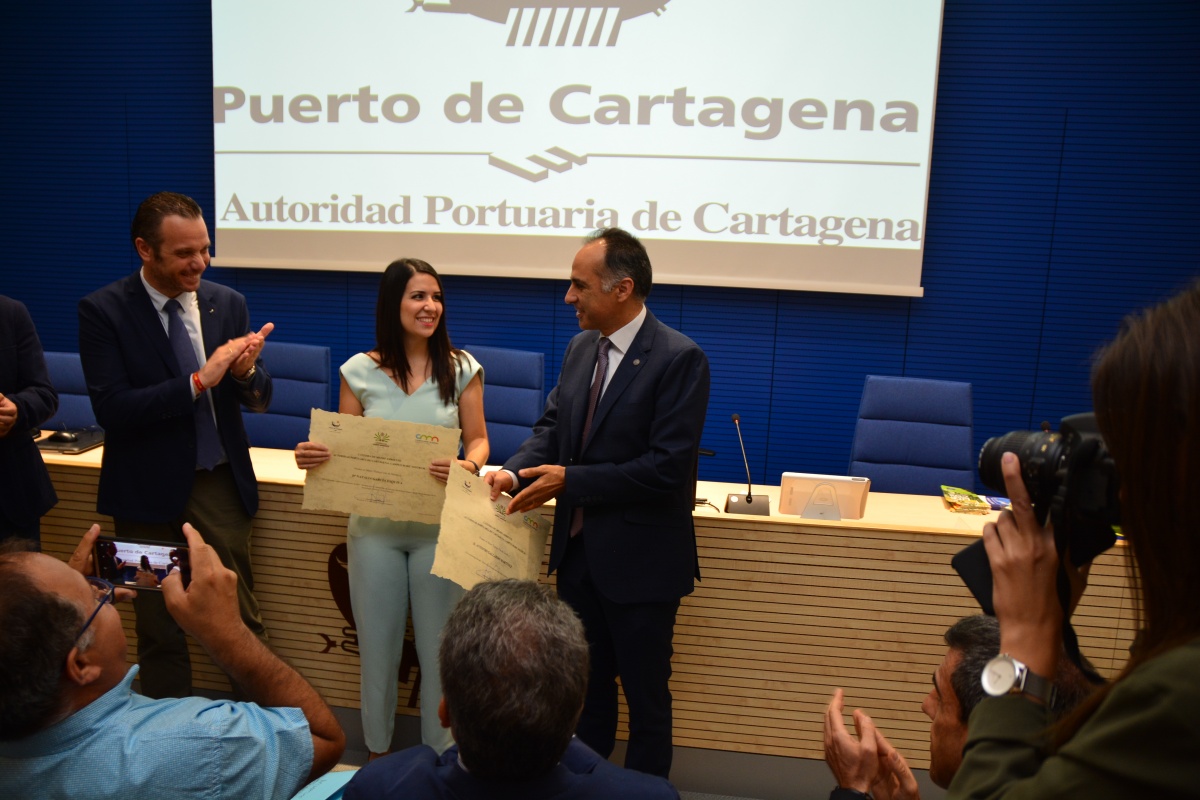 La alumna de la UPCT Natalia García Esquiva, que ganó este año uno de los premios.