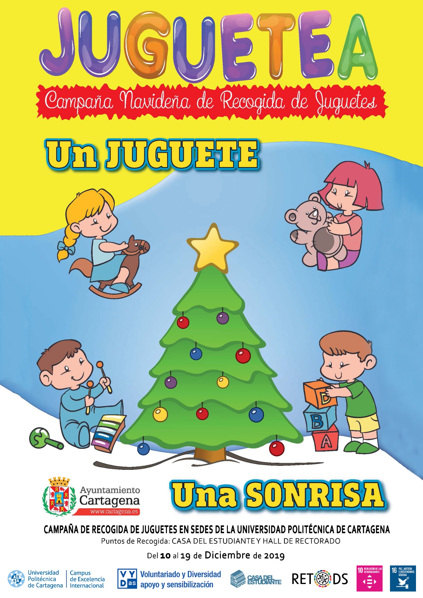 Campaña recogida de Juguetes, por las sonrisas de los niños en Reyes Magos