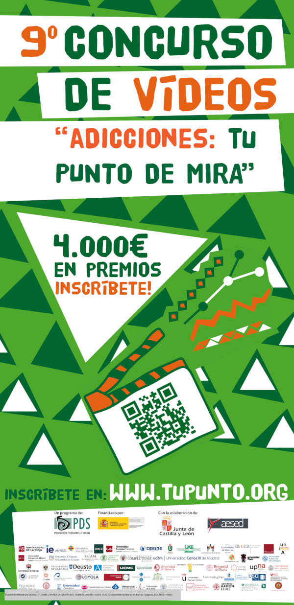 9º Concurso de vídeos Adicciones: tu punto de mira