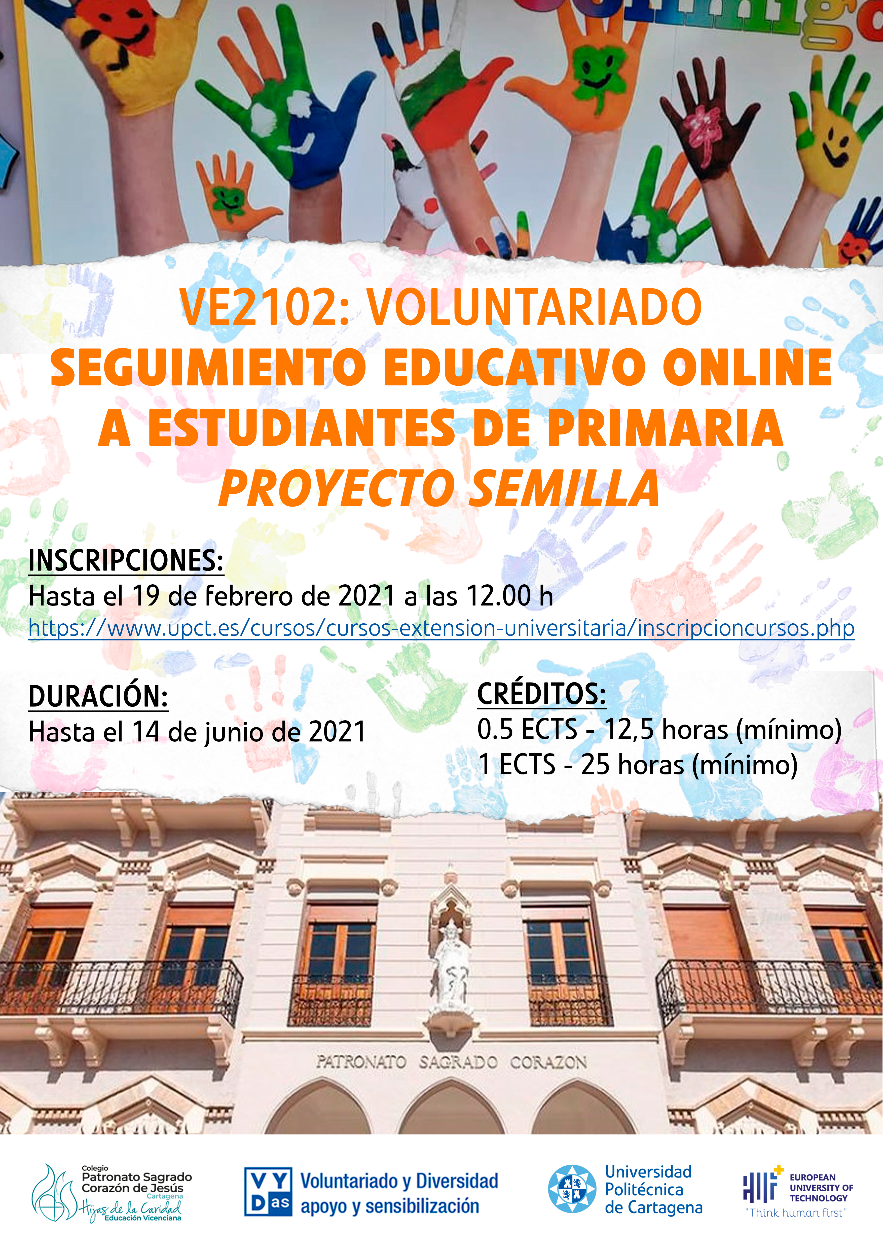 VE2102: VOLUNTARIADO: SEGUIMIENTO EDUCATIVO ONLINE A ESTUDIANTES DE PRIMARIA- P.SEMILLA