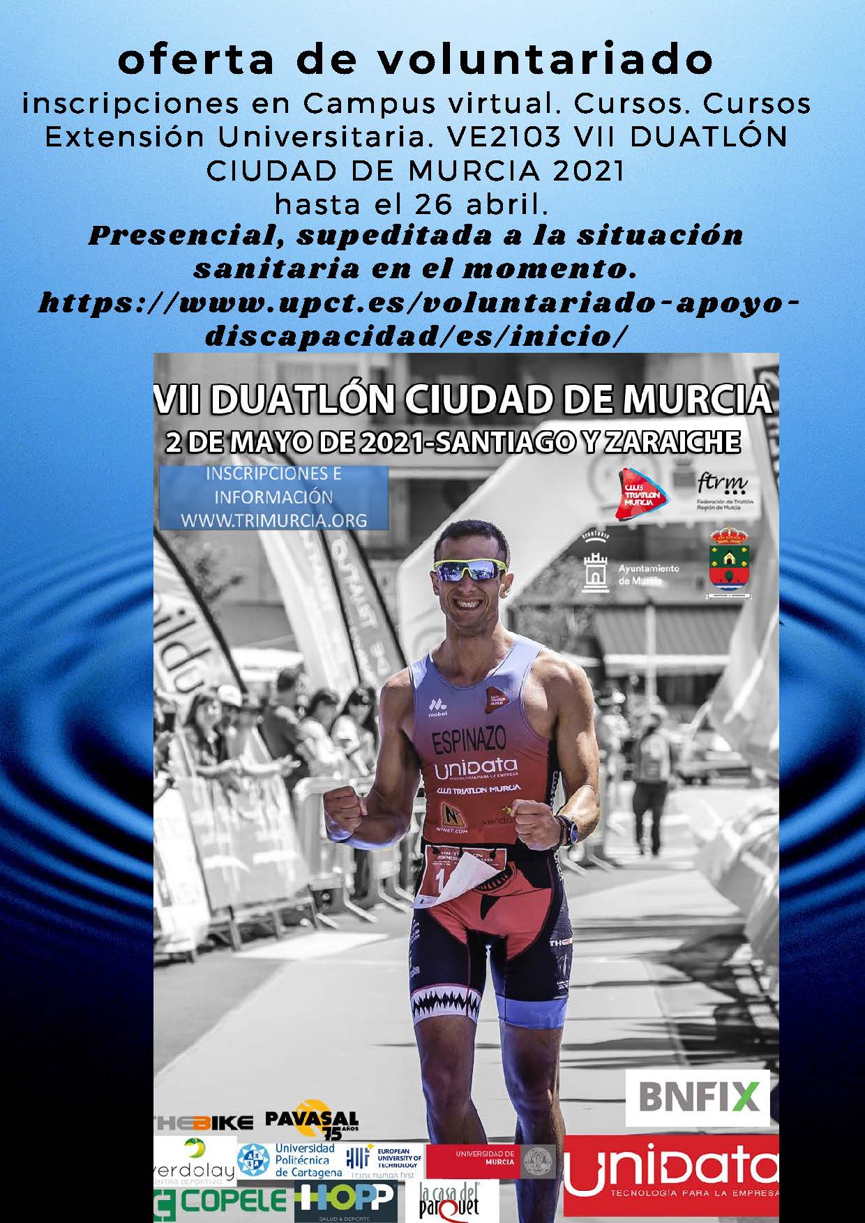 Oferta voluntariado deportivo. VII Duatlón ciudad de Murcia