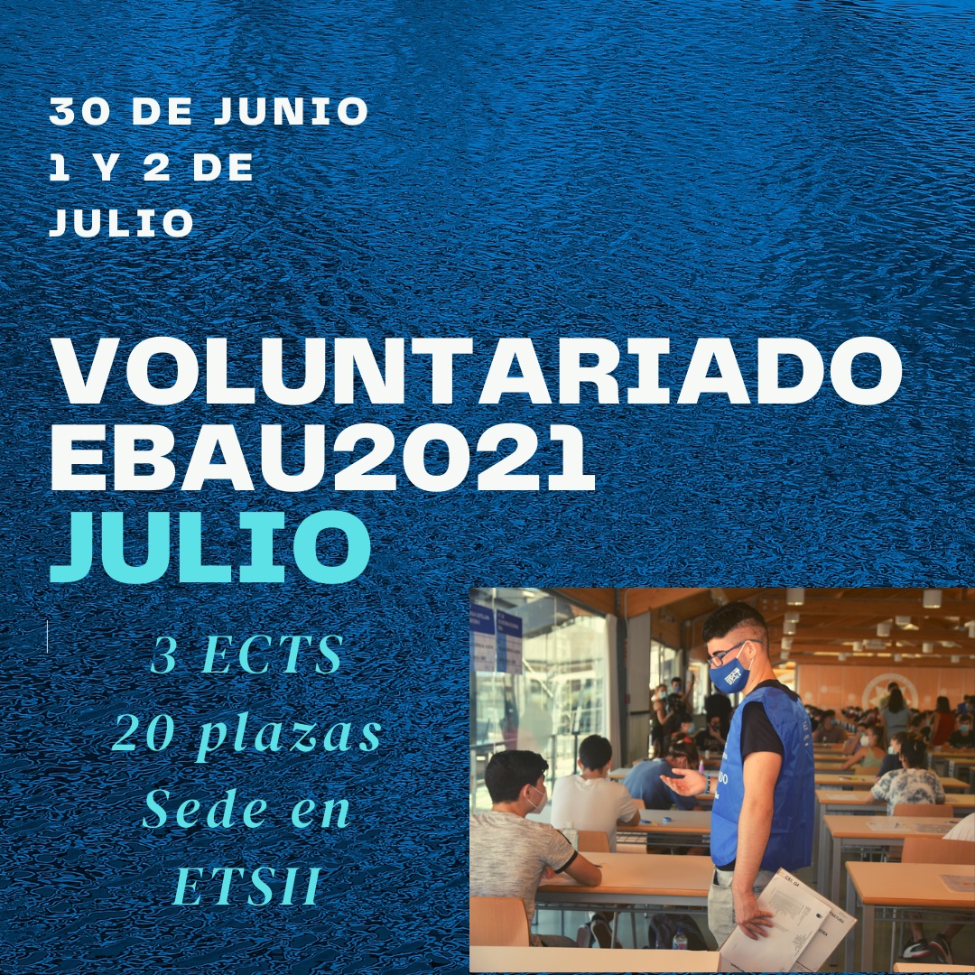 foto: Voluntariado de apoyo EBAU convocatoria de julio 2021