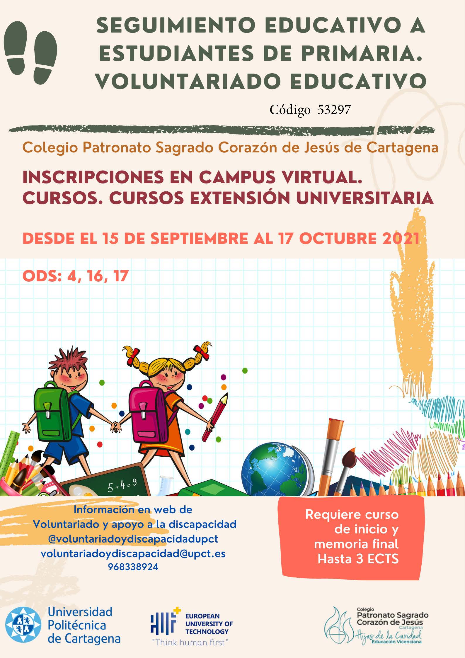 Seguimiento educativo a estudiantes de primaria- voluntariado educativo