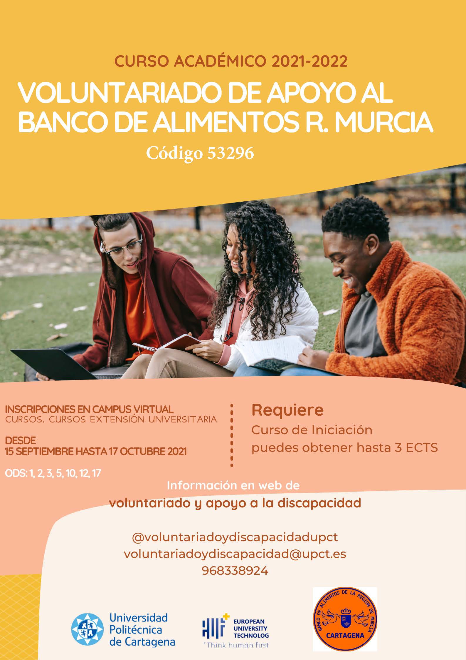 Voluntariado de apoyo al Banco de Alimentos Región de Murcia 