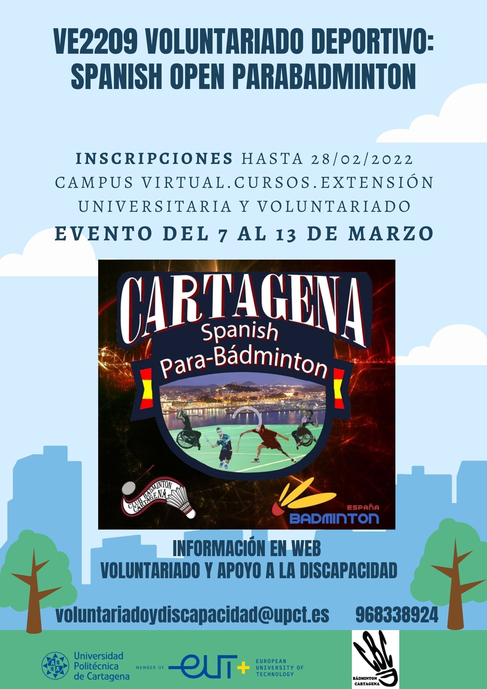 Voluntariado Deportivo: SPANISH OPEN PARABADMINTONSPANISH 