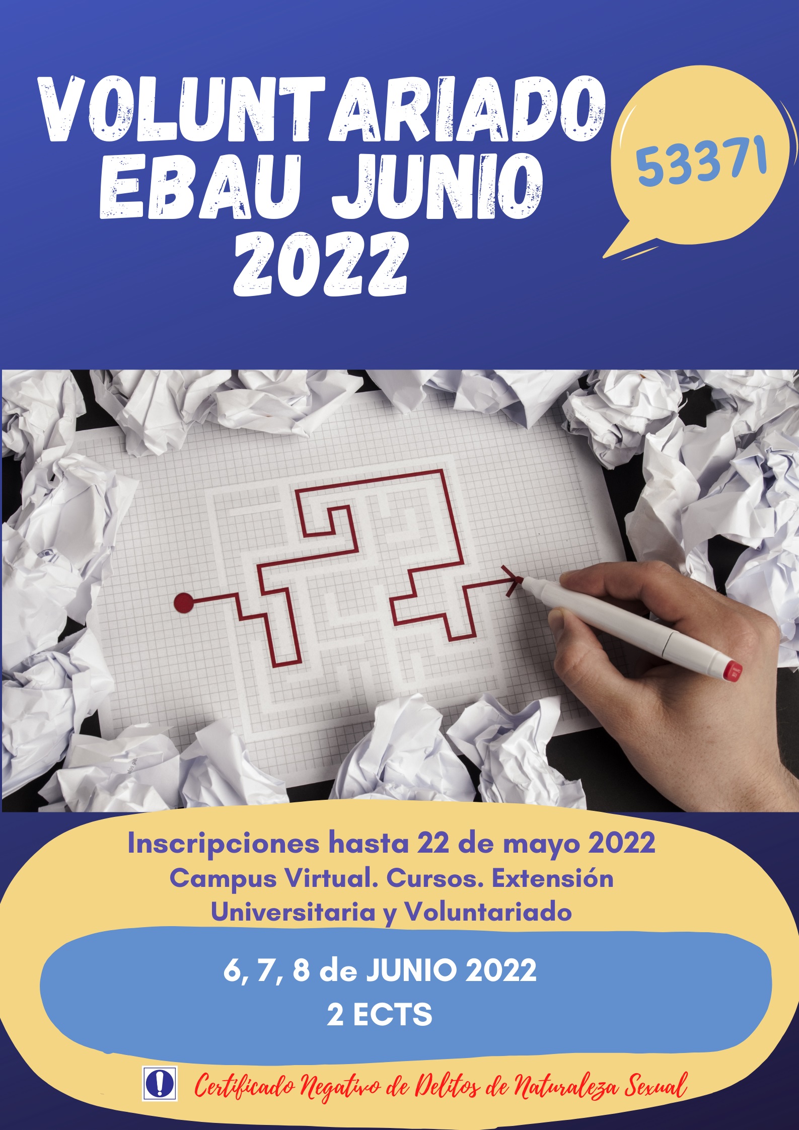 Voluntariado EBAU Junio 2022