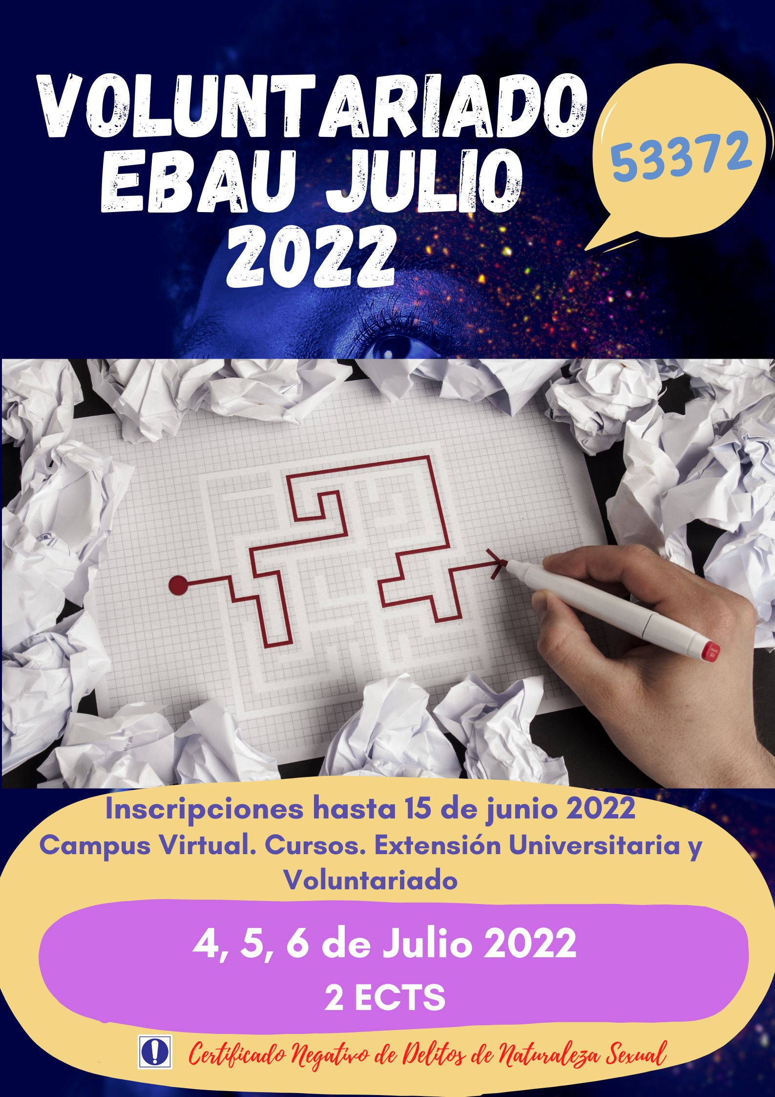 Voluntariado de apoyo EBAU Jullio 2022