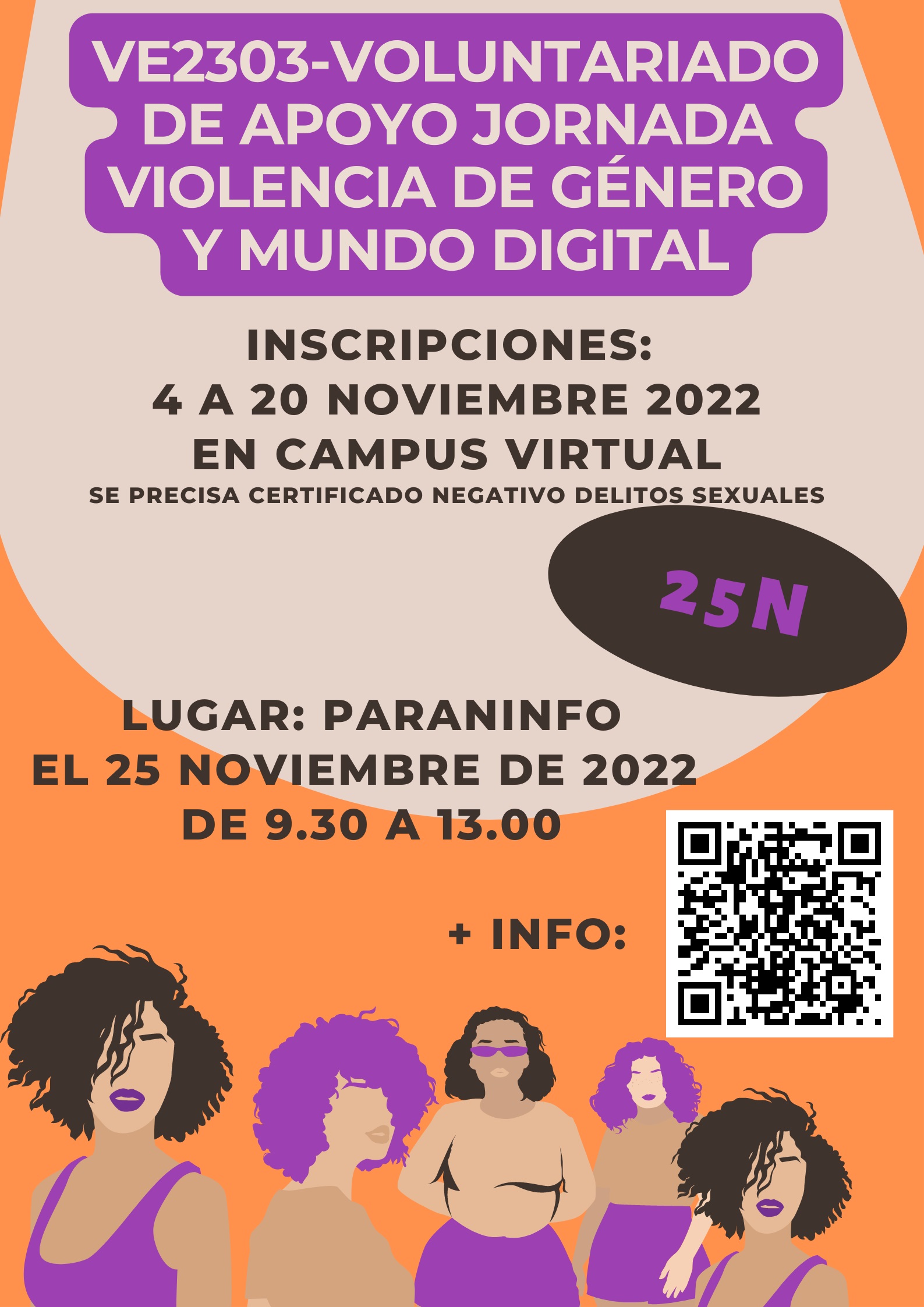 VE2303 Voluntariado de apoyo en Jornada sobre violencia de género y mundo digital