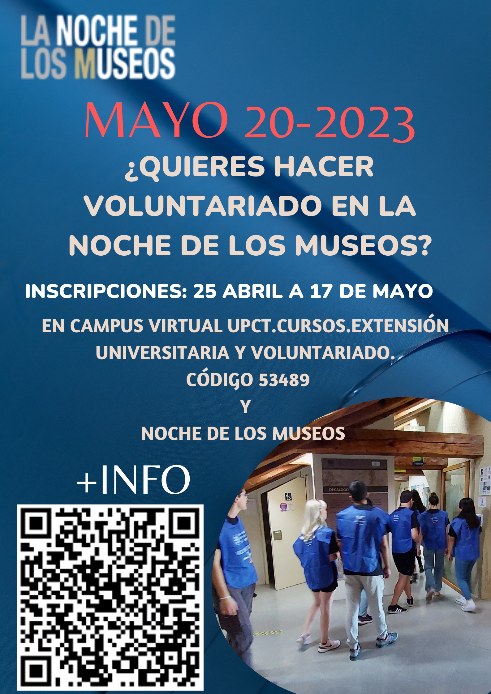 Noche de los Museos 2023. Actividades de voluntariado