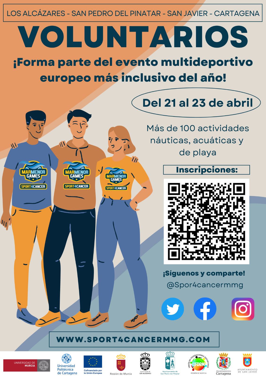 Voluntariado en el evento deportivo sport4cáncer mar menor games