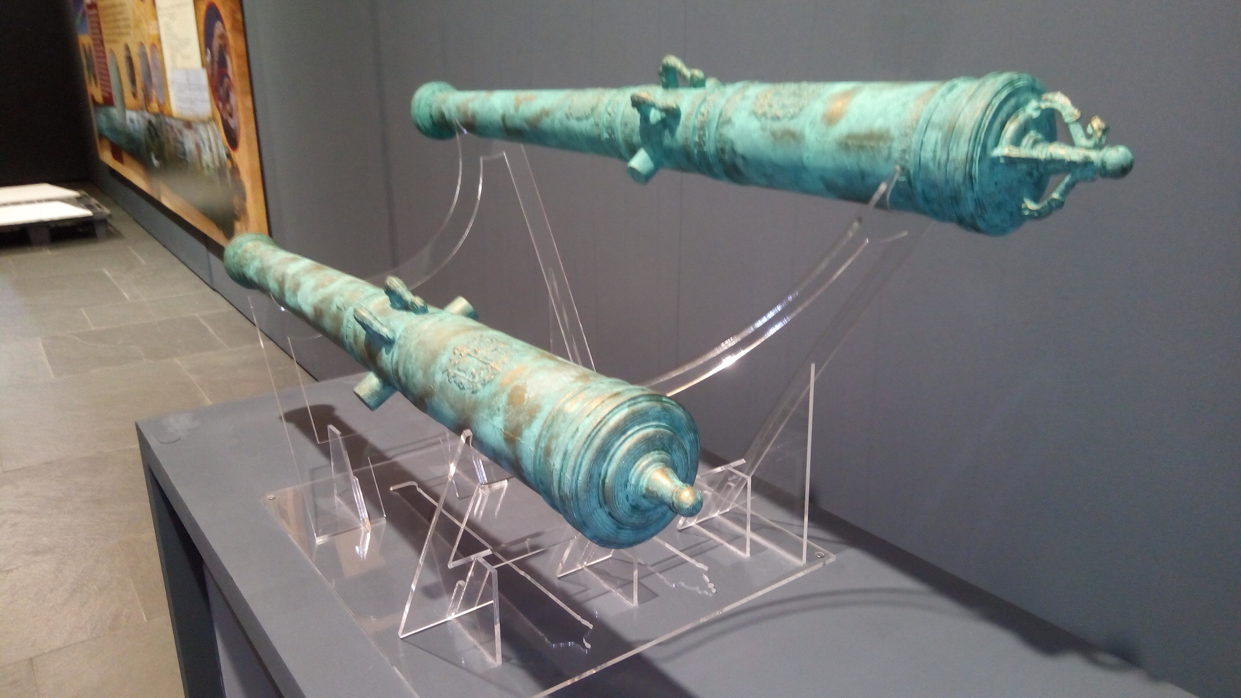 foto: El SEDIC reproduce en 3D, 2 cañones recuperados del Pecio Nuestra Señora de las Mercedes