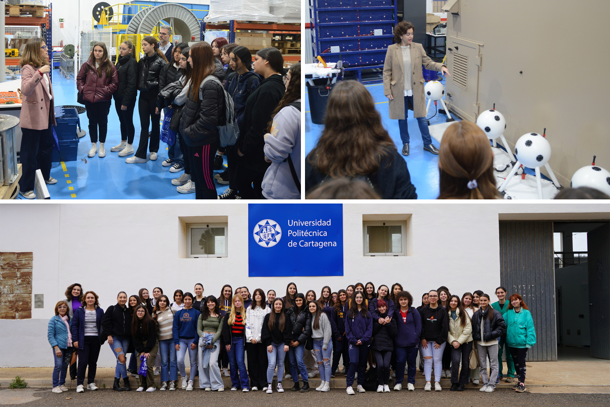 foto: Alumnas de ESO y Bachillerato visitan las instalaciones de SAES y la finca Tomás Ferro de la UPCT