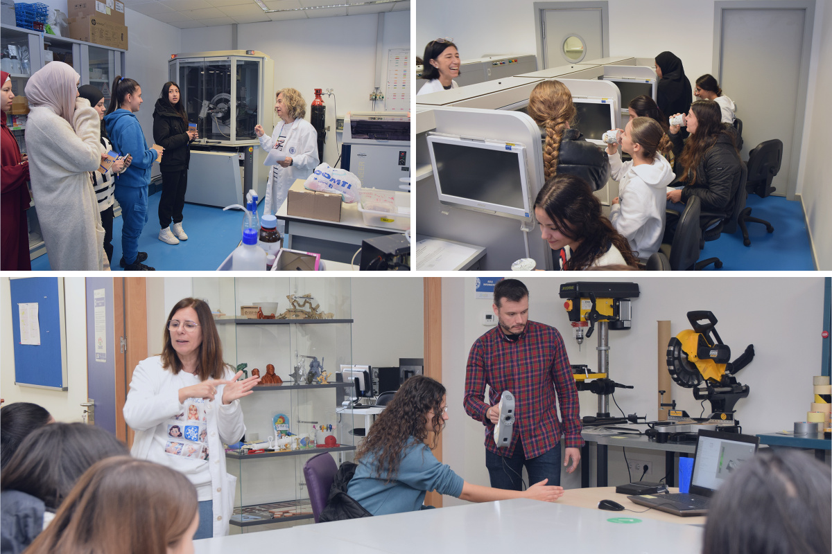 foto: Los talleres Quiero ser ingeniera UPCT proponen experiencias sobre ingeniería biomédica, concentración de metales en líquidos y cata a ciegas de alimentos